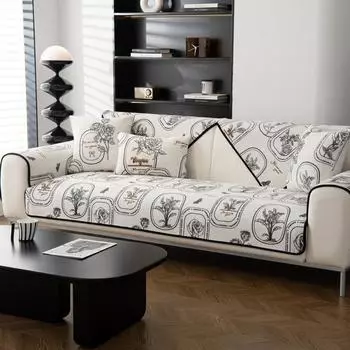 Новый зимний молочный бархатный чехол для дивана, жаккардовые чехлы для полотенец, универсальный нескользящий коврик для дивана, универсальная подушка для дивана для гостиной 70x70cm 1pcs