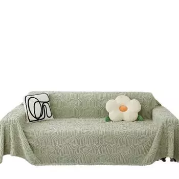 Новый зимний плюшевый чехол для дивана, устойчивый к царапинам от кошек, универсальный чехол, современный простой противоскользящий чехол 180*130cm
