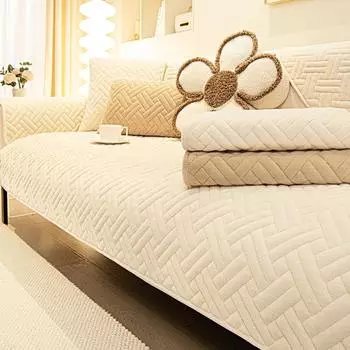 Новый зимний современный плюшевый чехол для дивана, мягкий нескользящий чехол для дивана, защита для мебели, универсальное полотенце для дивана для гостиной, деко 70x70cm 1pcs