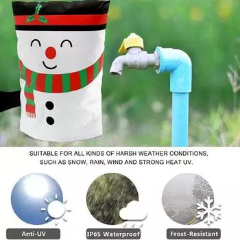 Новый зимний водонепроницаемый уличный кран крышка кран антизамерзающий многоразовый водопроводный изоляционный трубопровод Z3T0 White-1pcs