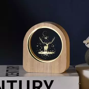 Новый звездное небо белый хрустальный шар 3d внутренняя резьба ангел светящиеся ночные огни настольное украшение Танабата валентинки