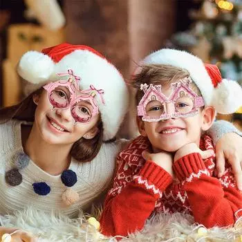 НовыйРозовый,Рождество, Ретро,Стеклянная вечеринка,Украшения,Бумага,Реквизит для фото,Необычный