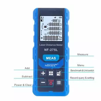 NOYAFA NF-275L Зеленый лазерный луч Лазерный дальномер Крытый и открытый перезаряжаемый портативный лазер 100m