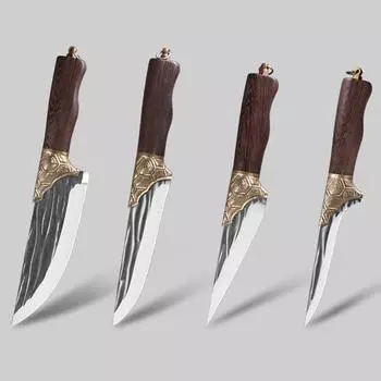 Нож Bonig из нержавеющей стали, ножи для рыбы, нож для мяса, нож для пилинга, кованые кухонные ножи ручной работы, ножи шеф-повара, резак Size 1(with nylon cover)