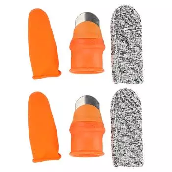 Нож для большого пальца, легкий нож для сбора овощей с нейлоновыми резиновыми защитными накладками для пальцев