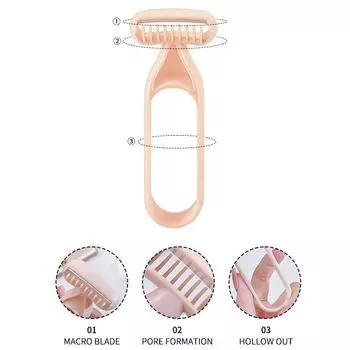 Нож для бритья, удаление волос, артефакт, волосы на ногах, бритье, подмышки, стрижка волос, импортная бритва. абрикосовый