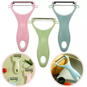 Нож для чистки фруктов из нержавеющей стали, яблок, картофеля, полезных овощей, фруктов, овощей ... синий