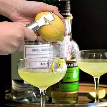 Нож для чистки лимона Терка из нержавеющей стали для лимона Терка для лайма, апельсина, цитрусовых Нож для чистки кухонных гаджетов Аксессуары для бара 2pcs