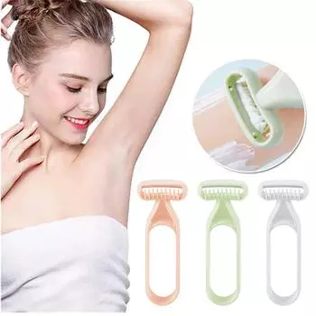 Нож для депиляции, портативный ручной нож для бритья волос в подмышках, нечувствительный к коже нож для волос в подмышках, нож для удаления волос для женщин и мужчин