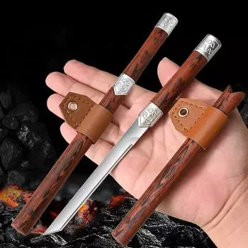 Нож для фруктов бытовой острый из нержавеющей стали небольшой прямой нож, бутиковый высококачественный портативный ручной нож для мяса Magic Pen