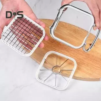 Нож для фруктов и овощей Из нержавеющей стали Слайсер для удаления сердцевины со сменными лезвиями Нож для картофеля фри Овощечистка для картофеля лука моркови Легко