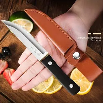 Нож для фруктов из нержавеющей стали, бытовой нож для дыни, переносной острый нож для студентов общежития, специальный нож для нарезки фруктов, арбуза