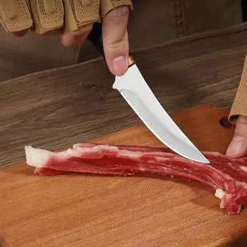 Нож для фруктов из нержавеющей стали, мясной тесак, нож для резки, карманный нож, ножи для говядины и баранины, мясницкий нож с ножнами