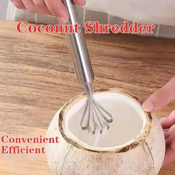 Нож для измельчения кокоса, скребок для рыбьей чешуи, кухонные принадлежности из нержавеющей стали, инструмент для фруктов и овощей, ножи для удаления мяса