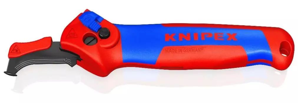 Нож для кабеля KNIPEX, позволяющий делать круговые и вертикальные разрезы 16 50 145 SB