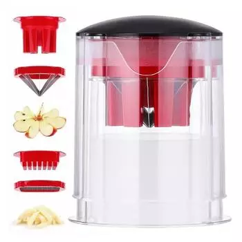 Нож для картофеля фри, фруктовый нож с несколькими вариантами нарезки, легко моющийся, из нержавеющей стали