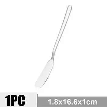 Нож для масла из нержавеющей стали с длинной ручкой, для сыра, хлеба, джема, многофункциональный, столовые приборы для западной кухни, кухонные гаджеты