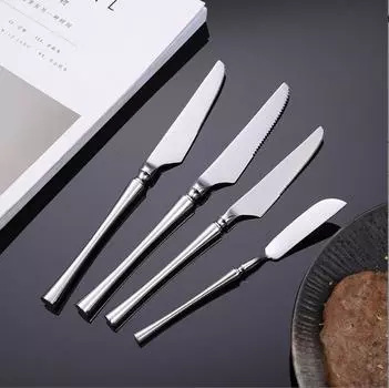 Нож для масла, вилка и ложка из нержавеющей стали 304.