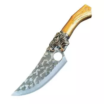 Нож для мяса из нержавеющей стали, кованый нож ручной работы, кухонный нож для шеф-повара, походные ножи для рыбы, резак with cover