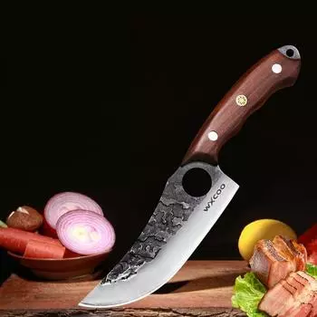 Нож для мяса на гриле Нож для мяса Удобный и прочный кухонный нож Нож для разделки рыбы Нож для нарезки мяса with cover