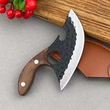 Нож для мяса с молотком из нержавеющей стали, нож для мясника, нож для барбекю, пикника, кухни Size 2