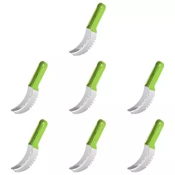 Нож для нарезки арбуза из нержавеющей стали с нескользящей ручкой, разделитель фруктов (зеленый)