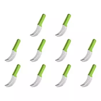 Нож для нарезки арбуза из нержавеющей стали с нескользящей ручкой, разделитель фруктов (зеленый)