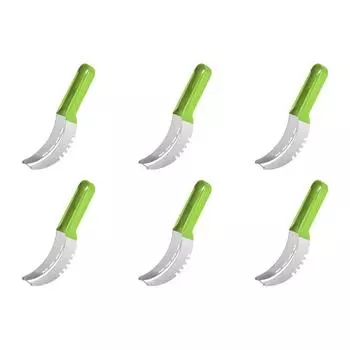 Нож для нарезки арбуза из нержавеющей стали с нескользящей ручкой, разделитель фруктов (зеленый)