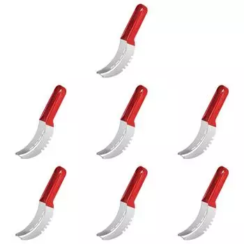 Нож для нарезки арбуза из нержавеющей стали с нескользящей ручкой, разделитель фруктов (красный)