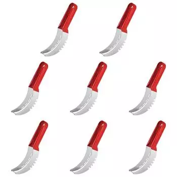 Нож для нарезки арбуза из нержавеющей стали с нескользящей ручкой, разделитель фруктов (красный)