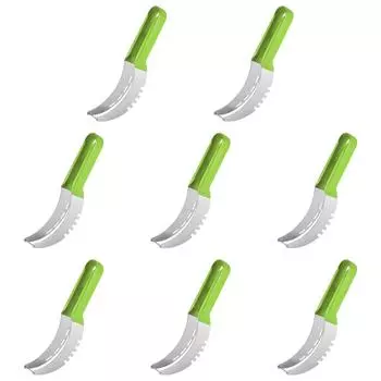 Нож для нарезки арбуза из нержавеющей стали с нескользящей ручкой, разделитель фруктов (зеленый)