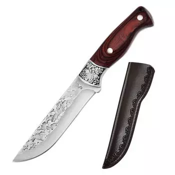 Нож для нарезки домашнего мяса, нож для обвалки мясника, монгольский ручной нож для мяса с крышкой 1pcs синий