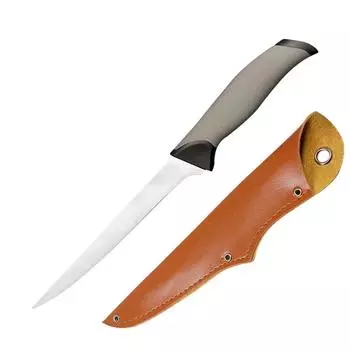 Нож для нарезки из нержавеющей стали Кухонный нож Профессиональный нож для обвалки Нож мясника Кливер Открытый походный нож с чехлом