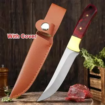 Нож для нарезки мяса, фруктов, рыбы, универсальный нож, поварской топор, мясной фарш, овощной кухонный нож, ручной кузнечный нож для разделки мяса, инструмент