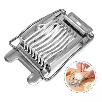 Нож для нарезки яиц 13,5x9x2,5 см, премиум-класса, экономия времени, серебро