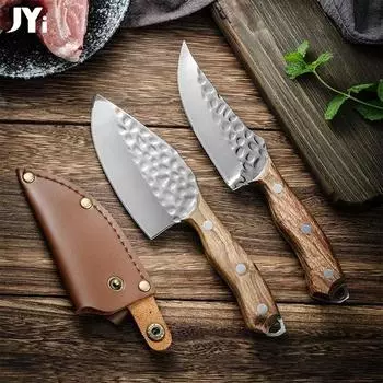 Нож для обвалки из нержавеющей стали, кухонный нож для мяса, овощей, кемпинга, рыбалки, барбекю, нож для пилинга, нож шеф-повара 1