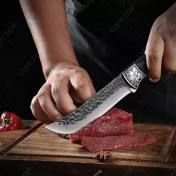 Нож для обвалки, кухонный нож ручной работы, кованый нож для мяса, мясницкий нож, кухонные ножи для дома, поварские ножи для нарезки, кухонные принадлежности