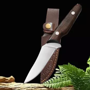 Нож для обвалки мяса, кухонный тесак, нож для барбекю, рыболовный нож с чехлом, поварской нож для очистки мяса, инструменты для приготовления пищи