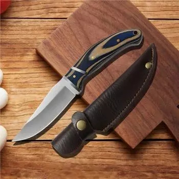 Нож для обвалки мяса с синей деревянной ручкой, нож премиум-класса, нож для обвалки мяса, специальный нож для удаления костей, профессиональный кухонный нож для разделки мяса