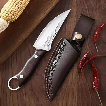 Нож для обвалки Нержавеющая сталь Тесак для мяса Нож для нарезки ломтиков Нож для рыбы Домашний нож для фруктов knife with cover