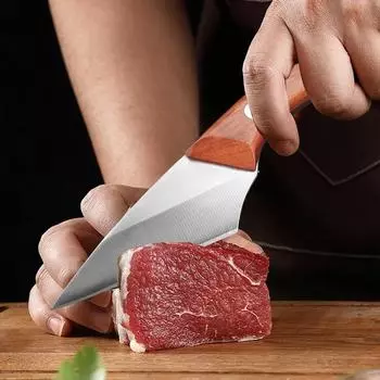 Нож для обвалки овощей и фруктов из нержавеющей стали, кухонный нож для резки мяса, свинины, говядины, баранины, рыбы, кухонный нож для мясника с чехлом