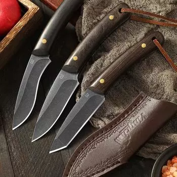 Нож для обвалки Тесак Шеф-повар Мясник Ножи для фруктов и мяса Универсальный нож для очистки овощей Рыболовный нож с ножнами