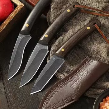 Нож для обвалки Тесак Шеф-повар Мясник Ножи для фруктов и мяса Универсальный нож для очистки овощей Рыболовный нож с ножнами A