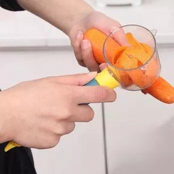 Нож для очистки фруктов с ящиком для хранения, многофункциональный нож для очистки из нержавеющей стали, инструмент для очистки яблок и картофеля