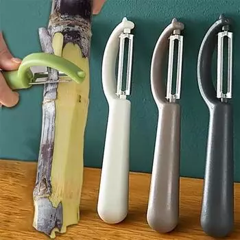 Нож для очистки P-типа из нержавеющей стали, нож для очистки фруктов, нож для очистки сахарного тростника, многофункциональный синий