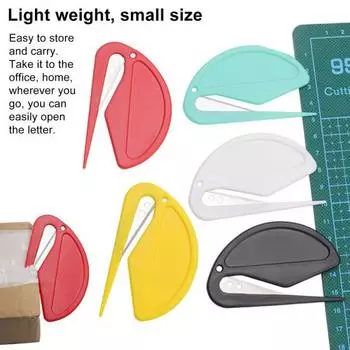 Нож для открывания конвертов с острым скрытым лезвием, безопасный дизайн, резак для листов, резак для бумаги, резак для оберточной бумаги, инструмент для открывания пакетов для использования в школьном офисе розы красного