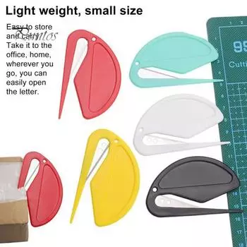 Нож для открывания конвертов с острым скрытым лезвием, безопасный дизайн, резак для листов, резак для бумаги, резак для оберточной бумаги, инструмент для открывания пакетов для использования в школьном офисе чёрный