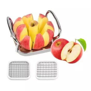 Нож для овощей и фруктов, нержавеющая сталь, слайсер со сменными лезвиями, нож для картофеля фри, овощечистка для картофеля, лука, моркови