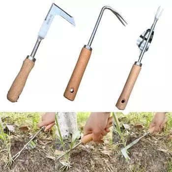 Нож для прополки, инструмент для выкорчевывания сорняков, садовый инструмент для прополки корней, устройство для прополки из нержавеющей стали, ручное рыхление и выкапывание диких овощей