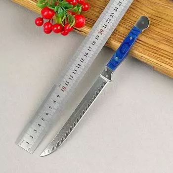 Нож для разделки костей из дамасской стали, 67 слоев, многоцелевой нож, удобная рукоятка, ножи шеф-повара, высококачественный кухонный нож with cover